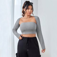 All Matching Slimming Long Sleeve Top - Curvy 'n Pretty