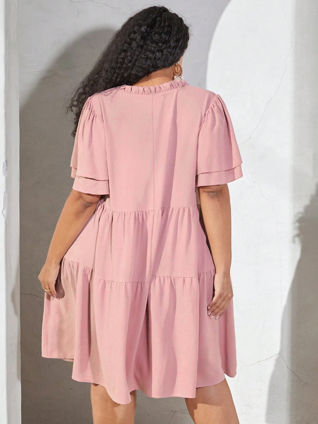 Three Layer Pleated Dress