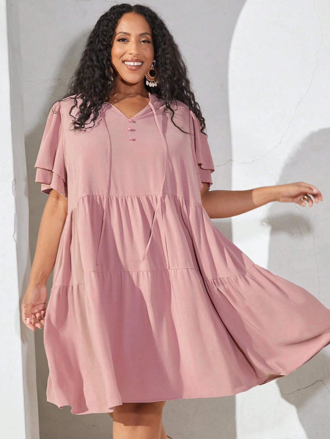 Three Layer Pleated Dress